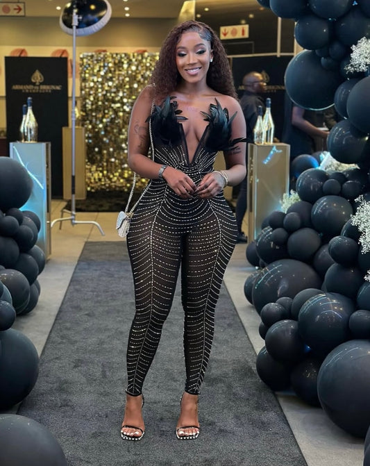 Star Rhinestone Jumpsuit